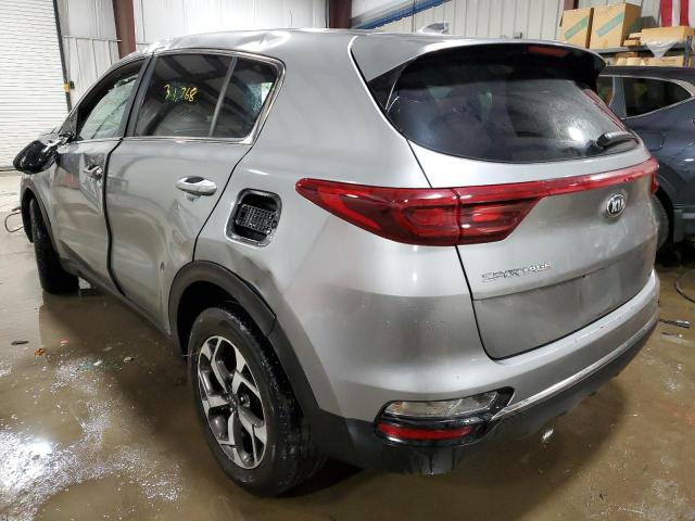 KNDPMCAC6L7731346 - 2020 KIA SPORTAGE L SILVER photo 3