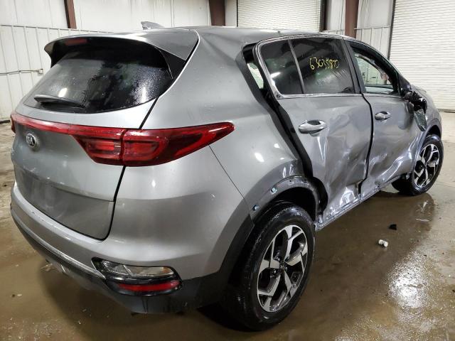 KNDPMCAC6L7731346 - 2020 KIA SPORTAGE L SILVER photo 4