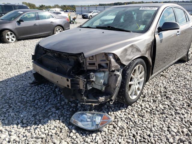 1G1ZE5EU3CF140524 - 2012 CHEVROLET MALIBU LTZ თაფლისფერი ფოტო 9