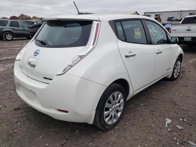 1N4AZ0CP1GC311289 - 2016 NISSAN LEAF S WHITE photo 4