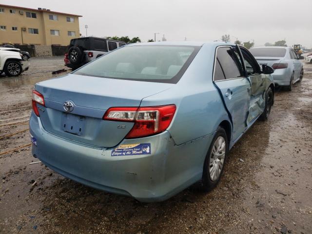 4T1BF1FK8CU527489 - 2012 TOYOTA CAMRY BASE BLUE photo 4