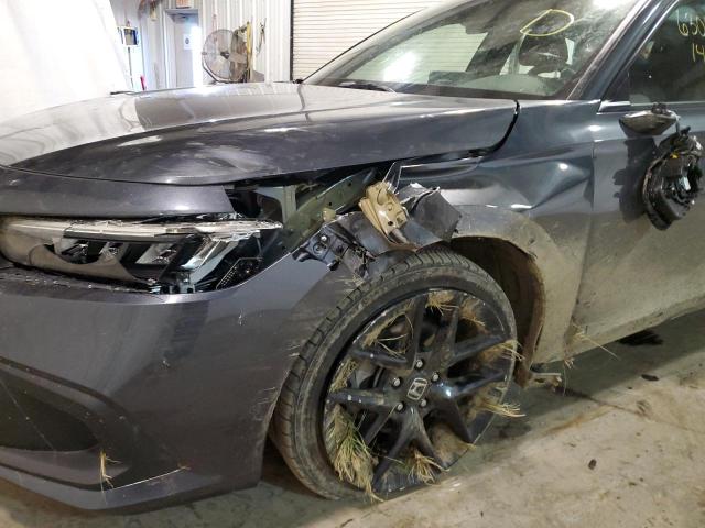 2HGFE2F56NH549927 - 2022 HONDA CIVIC SPOR GRAY photo 9