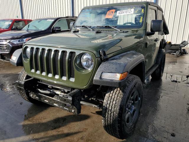1C4GJXAN8MW648977 - 2021 JEEP WRANGLER S GREEN photo 2