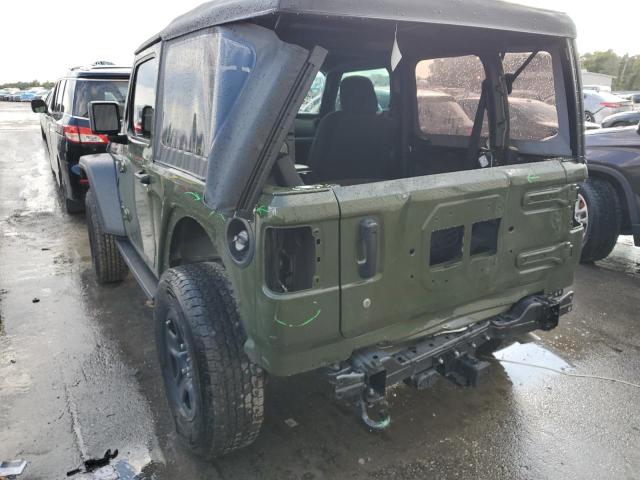 1C4GJXAN8MW648977 - 2021 JEEP WRANGLER S GREEN photo 3