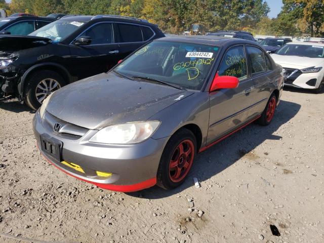 2HGES267X4H591375 - 2004 HONDA CIVIC EX ნაცრისფერი ფოტო 2