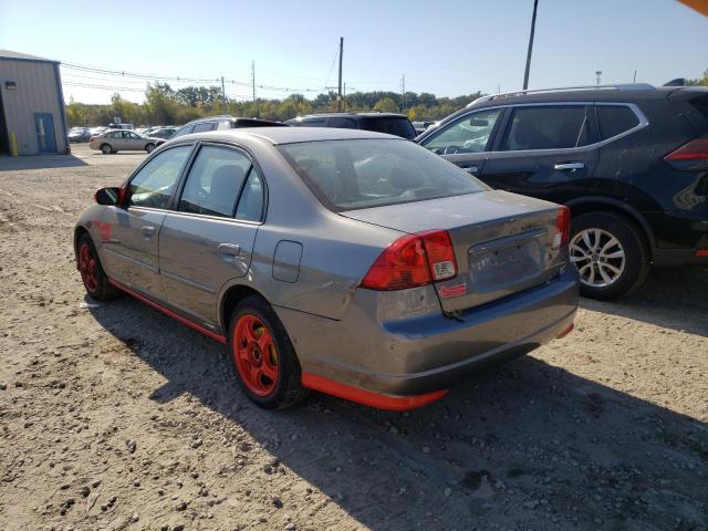 2HGES267X4H591375 - 2004 HONDA CIVIC EX ნაცრისფერი ფოტო 3