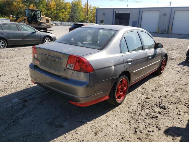 2HGES267X4H591375 - 2004 HONDA CIVIC EX ნაცრისფერი ფოტო 4