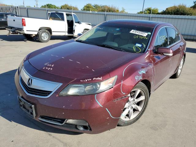 19UUA8F59DA017056 - 2013 ACURA TL TECH BURGUNDY photo 2