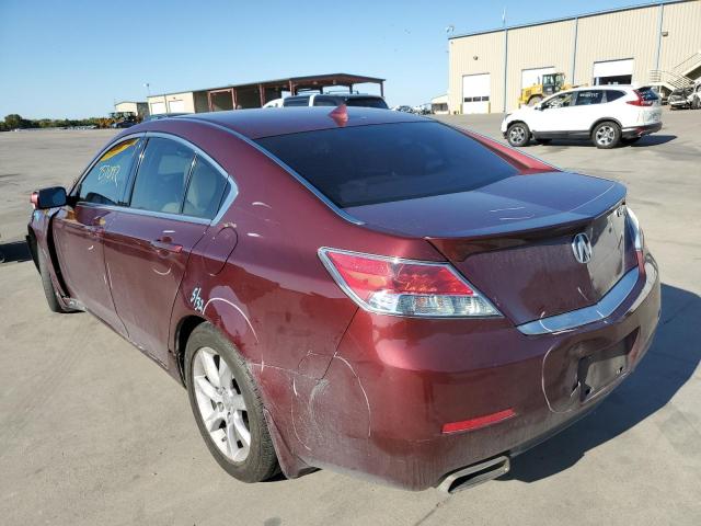 19UUA8F59DA017056 - 2013 ACURA TL TECH BURGUNDY photo 3