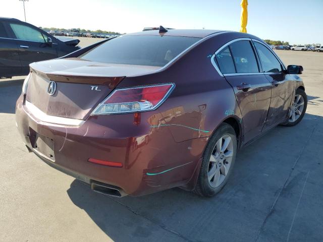 19UUA8F59DA017056 - 2013 ACURA TL TECH BURGUNDY photo 4