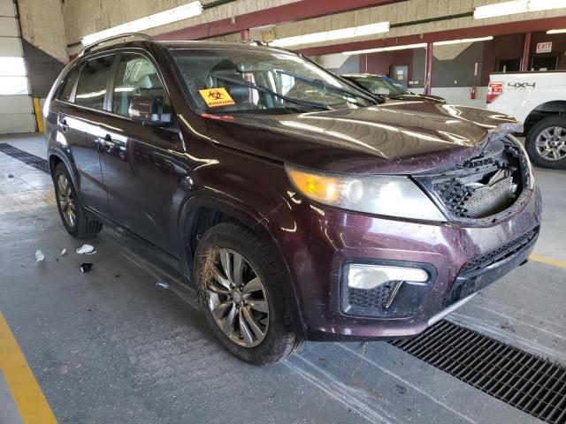 5XYKW4A22CG229597 - 2012 KIA SORENTO SX MAROON photo 1