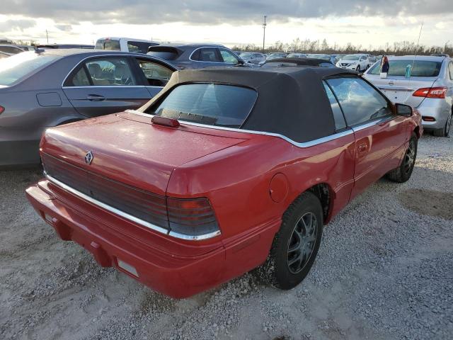 1C3XU4531NF273096 - 1992 CHRYSLER LEBARON RED photo 4