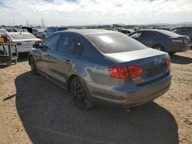 3VW2K7AJ1DM365399 - 2013 VOLKSWAGEN JETTA BASE GRAY photo 3
