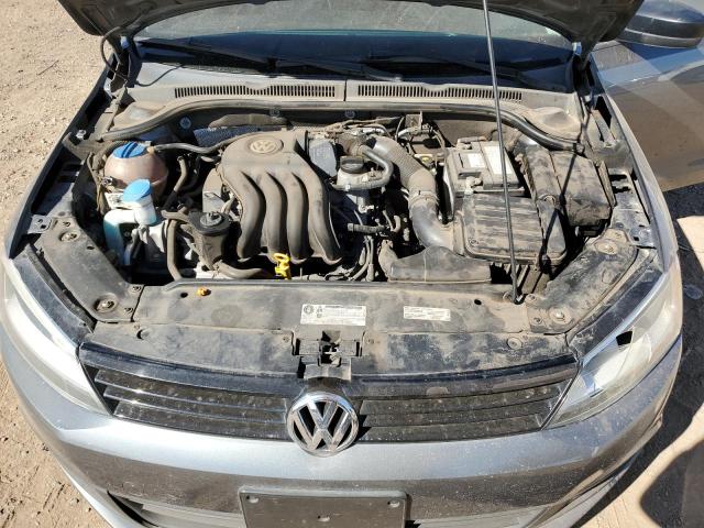 3VW2K7AJ1DM365399 - 2013 VOLKSWAGEN JETTA BASE GRAY photo 7