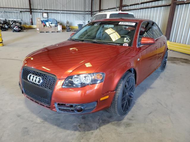 WAUAF78E38A154152 - 2008 AUDI A4 2.0T ORANGE photo 2