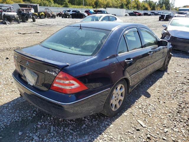 WDBRF84J85F617866 - 2005 MERCEDES-BENZ C 320 4MAT BLUE photo 4