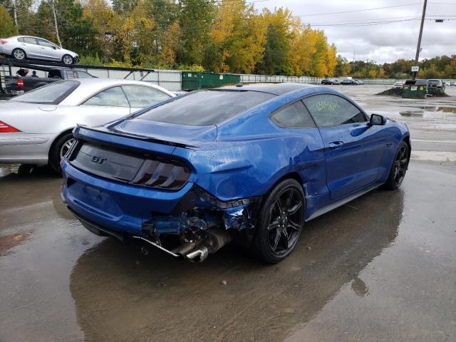 1FA6P8CF2J5125449 - 2018 FORD MUSTANG GT BLUE photo 4