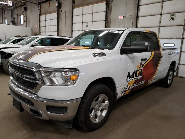 1C6SRFNT2MN552877 - 2021 RAM 1500 TRADE WHITE photo 2