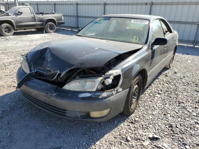 JT8BF22G0V0055339 - 1997 LEXUS ES 300 BLACK photo 2