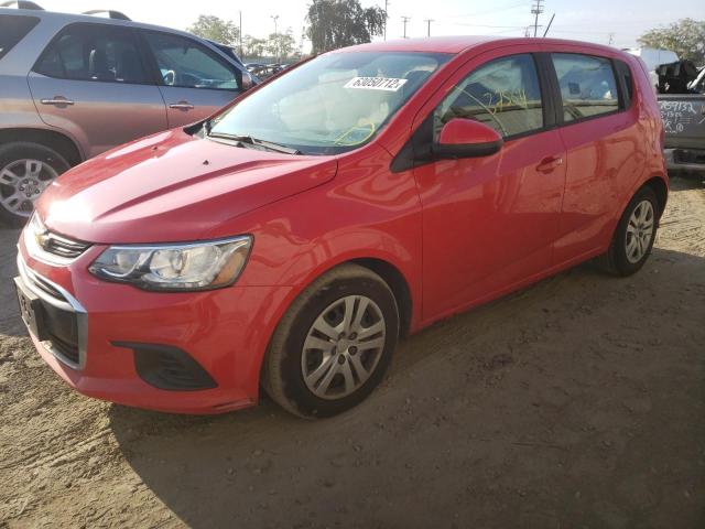 1G1JG6SB3L4123623 - 2020 CHEVROLET SONIC RED photo 1