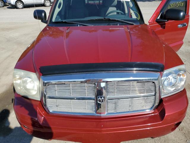 1D7HE48K16S514167 - 2006 DODGE DAKOTA QUA BURGUNDY photo 7