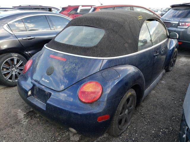 3VWCD21Y74M303732 - 2004 VOLKSWAGEN NEW BEETLE 蓝色 照片 4