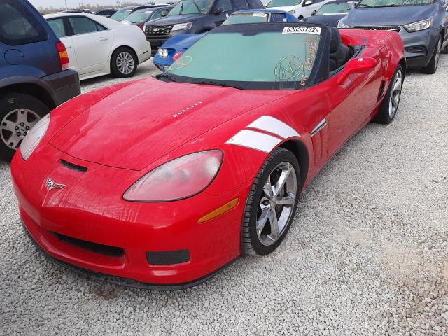 1G1YX3DW2C5101636 - 2012 CHEVROLET CORVETTE G RED photo 2