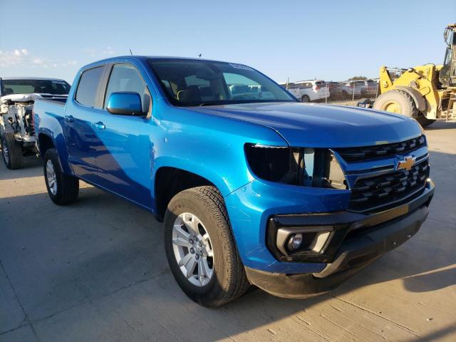 1GCGSCEN0M1195967 - 2021 CHEVROLET COLORADO L BLUE photo 1