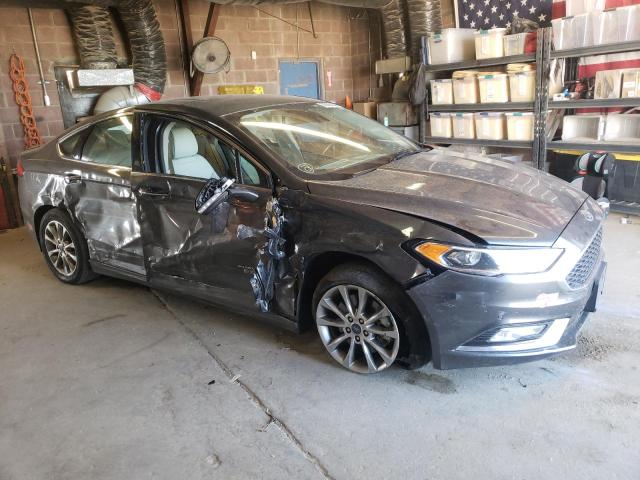 3FA6P0SU1JR277768 - 2018 FORD FUSION TIT GRAY photo 1