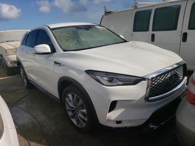 3PCAJ5AA9NF117784 - 2022 INFINITI QX50 PURE WHITE photo 1