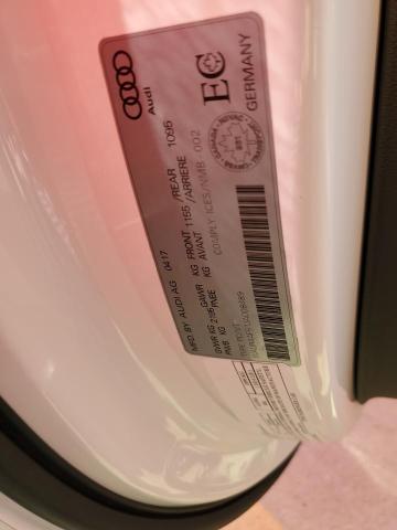 WAUR4AF51JA008489 - 2018 AUDI S5 PRESTIG WHITE photo 10