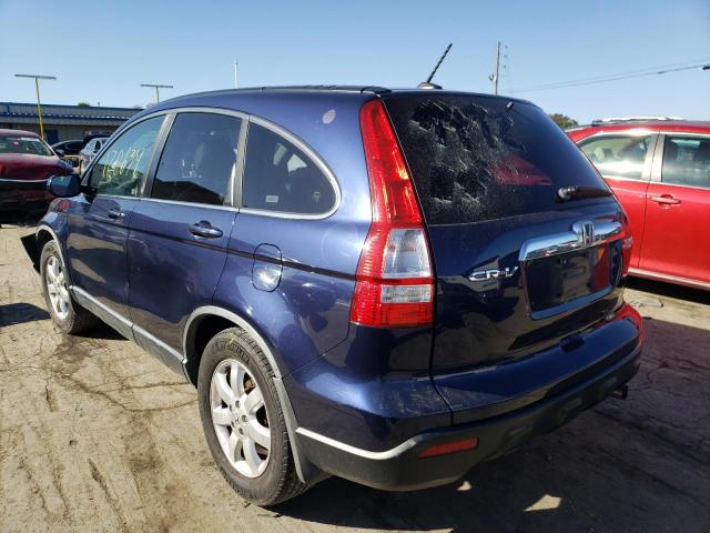 JHLRE38797C039497 - 2007 HONDA CR-V EXL BLUE photo 3