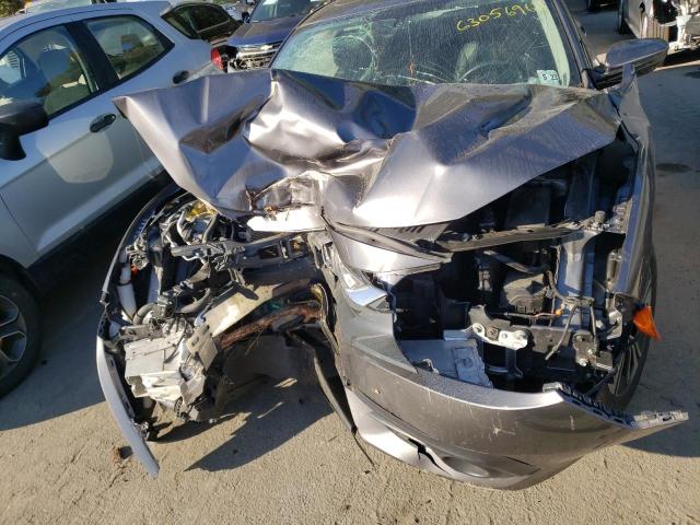 JHMFC1F72JX005302 - 2018 HONDA CIVIC EXL Grafit foto 7