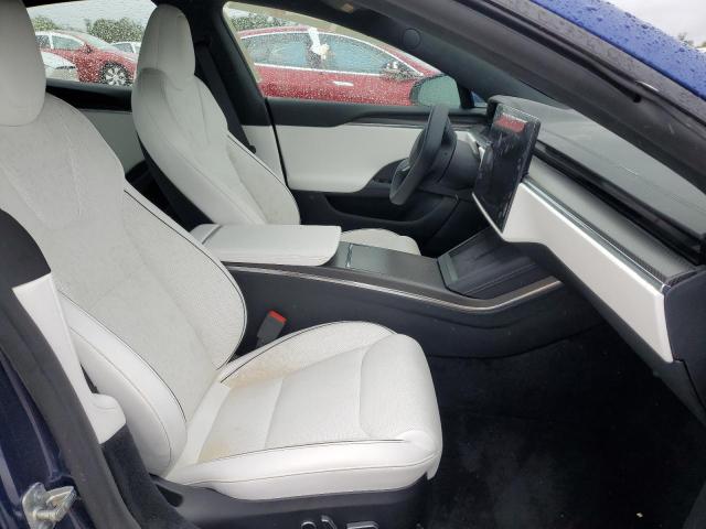5YJSA1E62NF478289 - 2022 TESLA MODEL S ლურჯი ფოტო 5