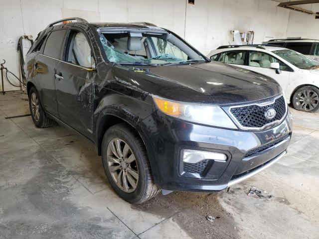 5XYKWDA22BG148016 - 2011 KIA SORENTO SX BLACK photo 1