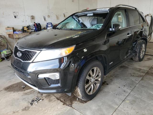 5XYKWDA22BG148016 - 2011 KIA SORENTO SX BLACK photo 2