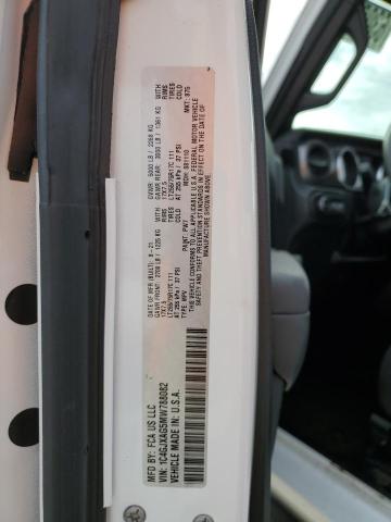 1C4GJXAG5MW788082 - 2021 JEEP WRANGLER S WHITE photo 10