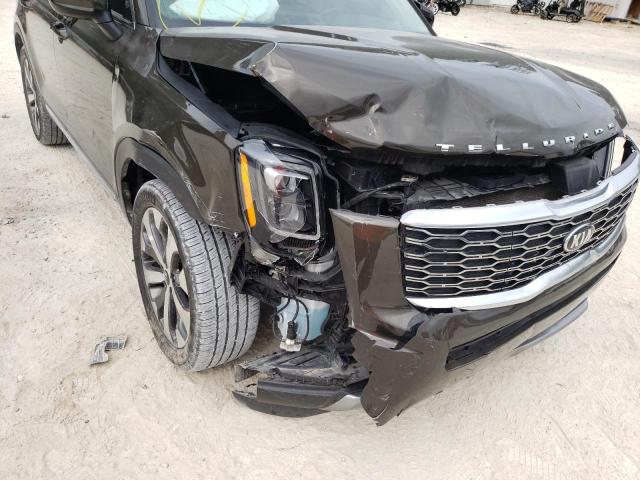 5XYP3DHC9MG136400 - 2021 KIA TELLURIDE BROWN photo 9