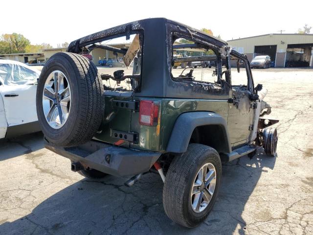 1J4FA24119L737753 - 2009 JEEP WRANGLER X GREEN photo 4