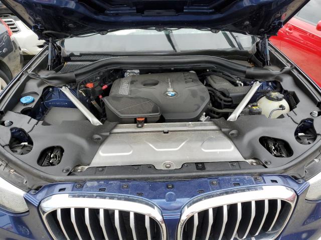 5UXTR7C50KLF25128 - 2019 BMW X3 SDRIVE3 BLUE photo 7