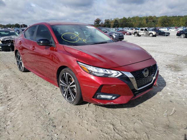 3N1AB8DVXMY256566 - 2021 NISSAN SENTRA SR MAROON photo 1