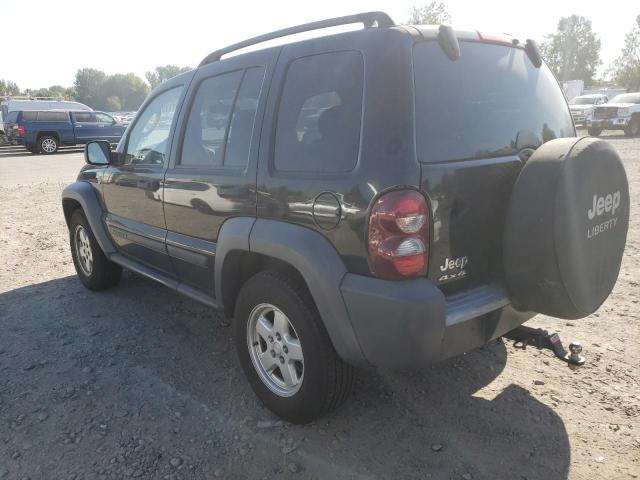 1J4GL48K56W180367 - 2006 JEEP LIBERTY SP BLACK photo 3