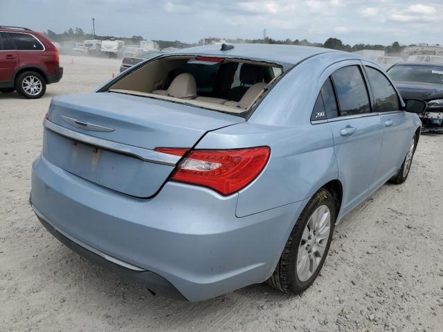 1C3CCBAG8EN136810 - 2014 CHRYSLER 200 LX BLUE photo 4