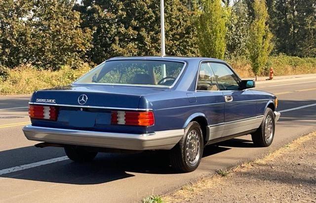 WDBCA44DXFA131775 - 1985 MERCEDES-BENZ 500 SEC BLUE photo 4