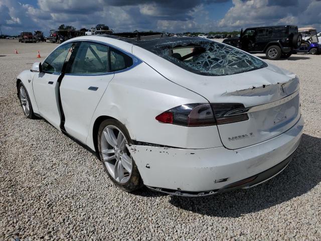 5YJSA1H25FF081024 - 2015 TESLA MODEL S 85 WHITE photo 3