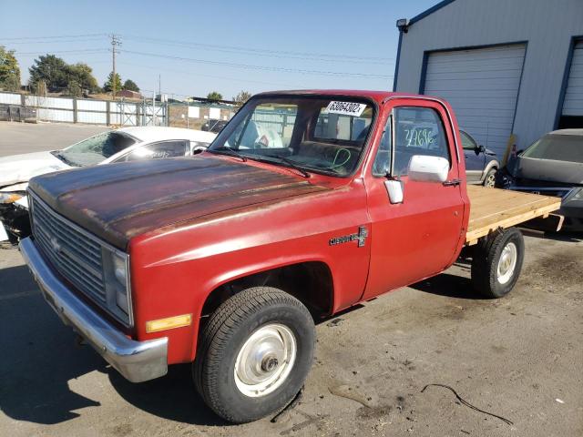 1GCEK14D4EJ177476 - 1984 CHEVROLET K10 RED photo 2