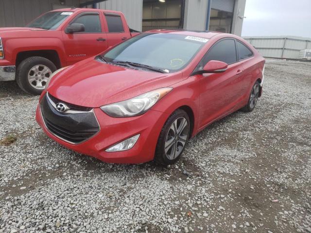 KMHDH6AE5DU007026 - 2013 HYUNDAI ELANTRA CO RED photo 2