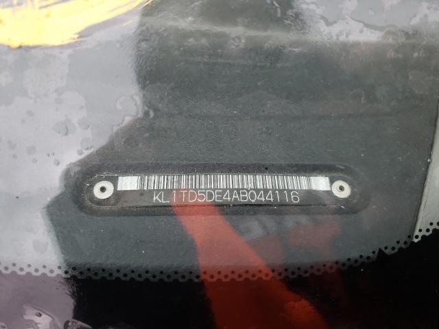 KL1TD5DE4AB044116 - 2010 CHEVROLET AVEO LS 黄色 照片 10