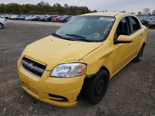 KL1TD5DE4AB044116 - 2010 CHEVROLET AVEO LS 黄色 照片 2