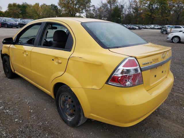 KL1TD5DE4AB044116 - 2010 CHEVROLET AVEO LS 黄色 照片 3